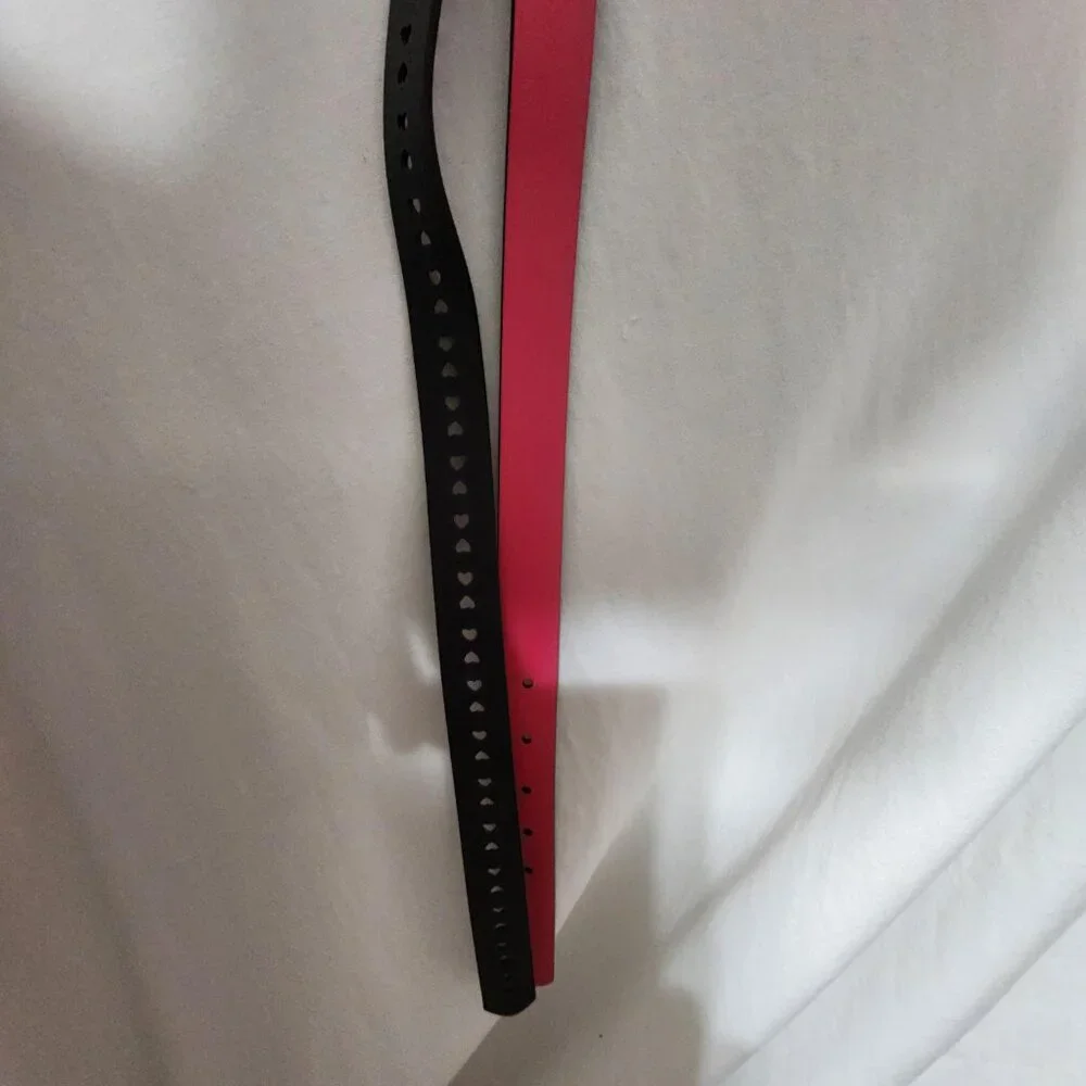 2 Cat & Jack Girls' Belts Reversable: Brown/Pink/Black New With Tags